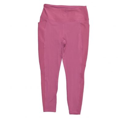 Spyder Active Pink Ankle Leggings Polyester Women's Size L Skinny Pockets